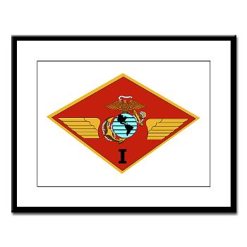1MAW - M01 - 02 - 1st Marine Aircraft Wing with Text - Large Framed Print